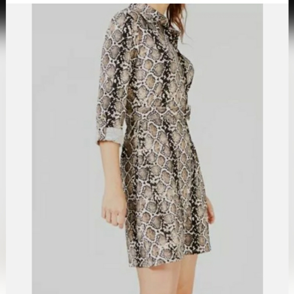 Ultra Flirt Women's Juniors' Python Skin printed Shirt-Dress Size XL